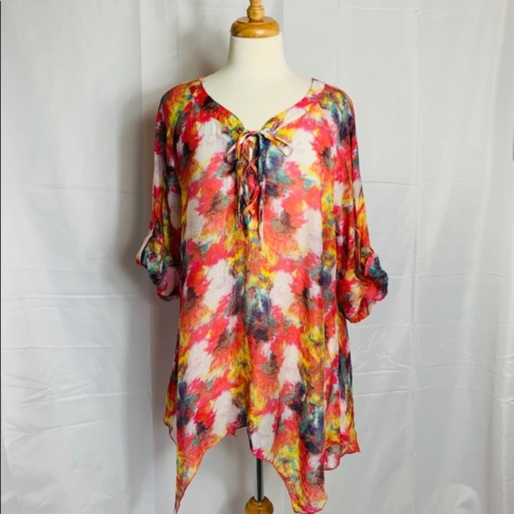 Grand and Greene Gauzy Shark Bite Shirt - XL